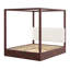 Lit plateforme à baldaquin avec tête de lit tapissier et structure en bois Sophia-129727157-129727159