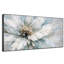 Très grand art mural imprimé sur tissu - Décor de chambre à coucher contemporain bleu et floral - «Assemblage requis (cadre non fini)»-130840826