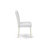 7 Piece Dining Room Furniture Set consists of an Oval Wooden Table with Butterfly Leaf and 6 White Faux Leather Parson Dining Chairs, 42x60 Inch, Linen White-714733450-797598330-797861547