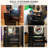 31.5" Makeup Vanity Set with 3-Color Lighted Mirror, 5 Drawers and Upholstered Stool