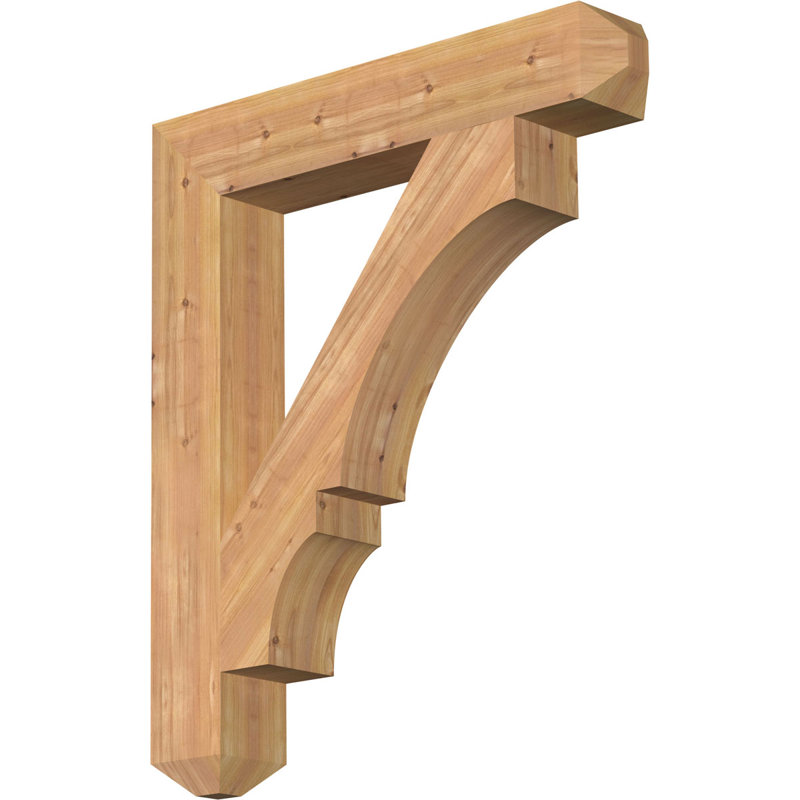 Support l 5 5 1/2 po x P 34 po x H 40 po, Smooth Western Red Cedar, 6" W x 34" D x 40" H