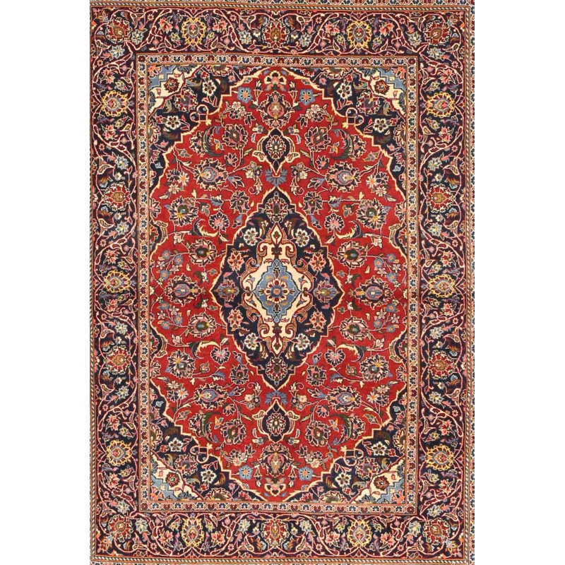 Tapis de zone rouge en laine touffeté à la main Charters Towers