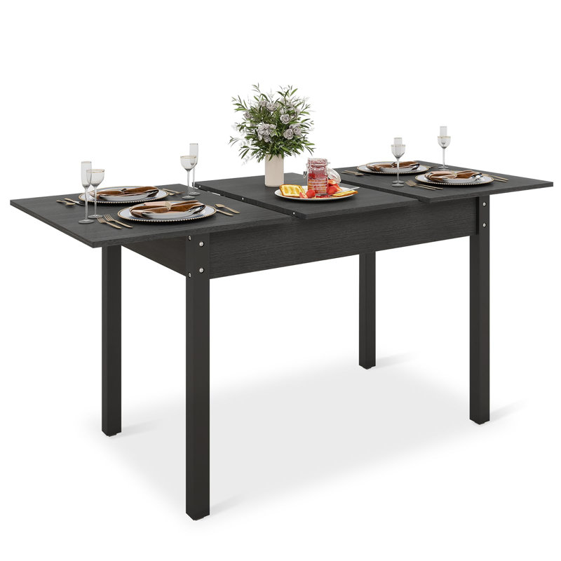 Extendable Dining Table, Black