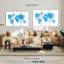 Carte du monde d'Aliaz - Blue Splash-108175038