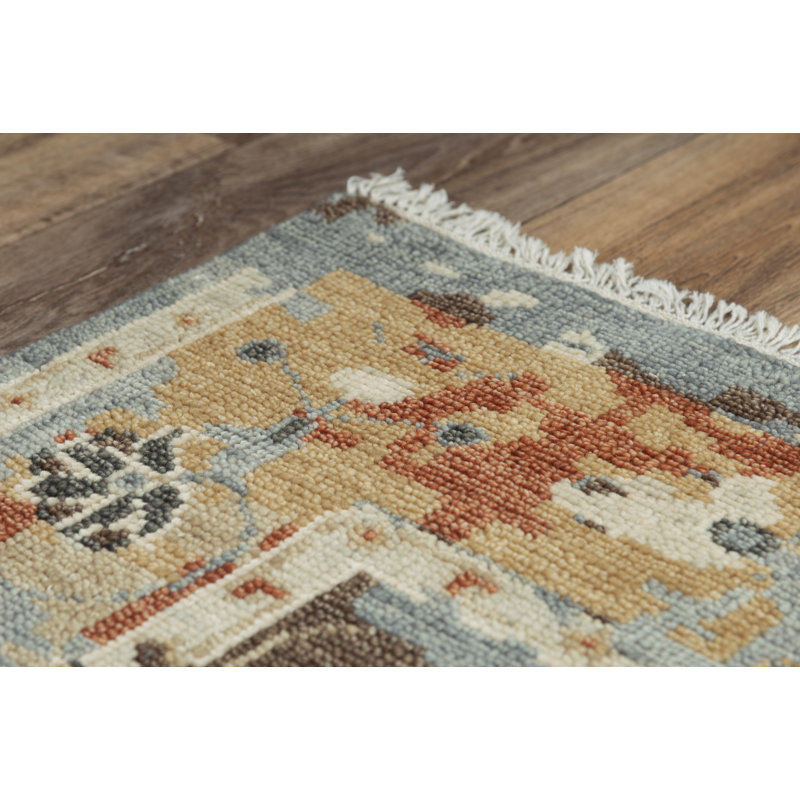 100% New Zealand Wool Hand Knotted Area Rug, Rectangle 8' x 10'