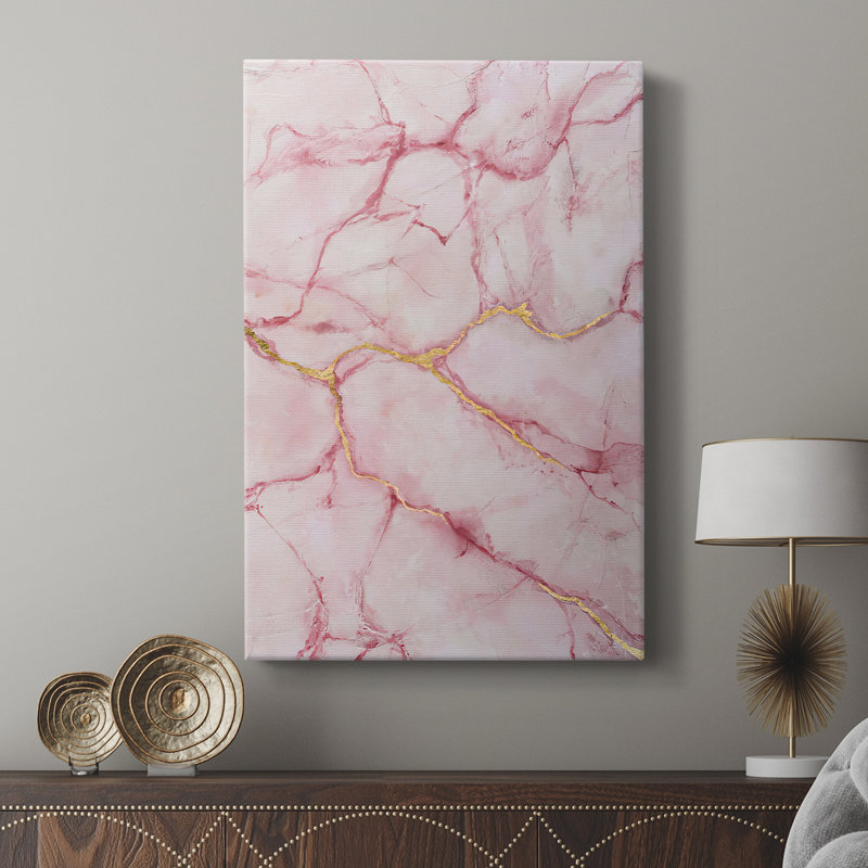 Rose Marble II - galerie Cavas sur mesure, H 60 po x l 40 po