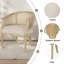 Chaise d'appoint en bois d'hévéa-2044420463