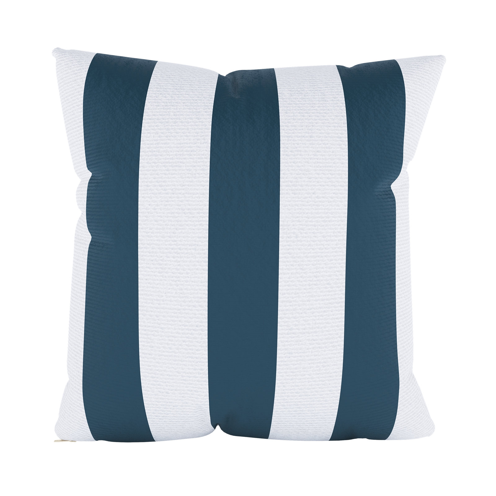 Amala Outdoor/Indoor Throw Pillow, Refuge Indigo Striped Sunbrella®