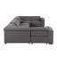 Luxueux modulaire inclinable en cuir véritable 8 pièces avec appuis-tête électriques Redondo-105289669