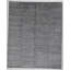 Hand Knotted Abstract Area Rug in Silver