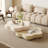 Masek Extendable Flower Shape Solid Coffee Table