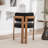 Bula Stanford Upholstered Curved Solid Wood Dining Chair-129512884-114256825