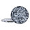 Set of 4 Black Swirl Dinner Plates