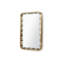 Zoe Rectangle Brass Mirror