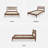 Josse Ted Bed, Walnut-97839332