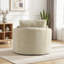 Fauteuil d'appoint pivotant 42,5 po avec revêtement en chenille-1966984989