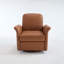 Fauteuil d'appoint pivotant avec base en bois
