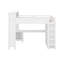 Grand lit mezzanine avec garde-robe et bureau-433730260