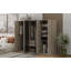 Rangement pour garde-robe en bois 6 portes pour la chambre à coucher, avec 2 tiroirs à l'intérieur