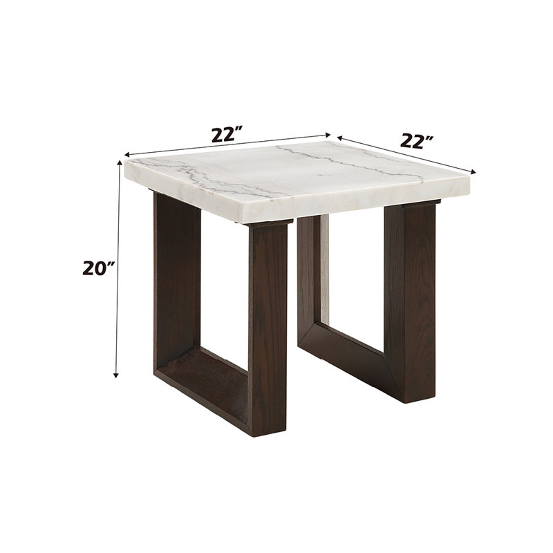 Oharra End Table W/Marble Top