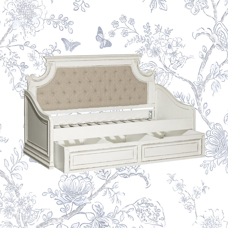 Yuliana Upholstered Daybed with Trundle