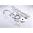 Single Handle Floor Mounted Tub Faucet Chrome