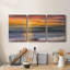 Plage Sundans Descanso - Toile tendue avec châssis de qualité supérieure - prête à être accrochée-2144856376