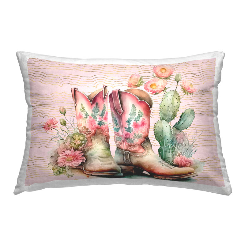 Coussin décoratif à motif de cactus Stupell Industries