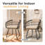 Chaise de salle à manger d'extérieur avec coussin amovible (ensemble de 6)-1670738475