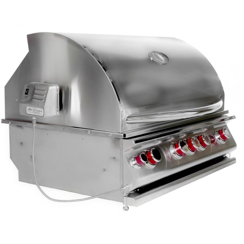 Barbecue au gaz propane encastré 4 brûleurs Cal Flame