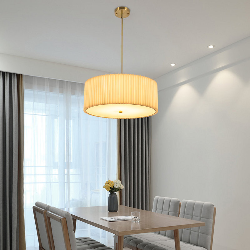 Luminaire suspendu tambour 4 lumières Latrinia