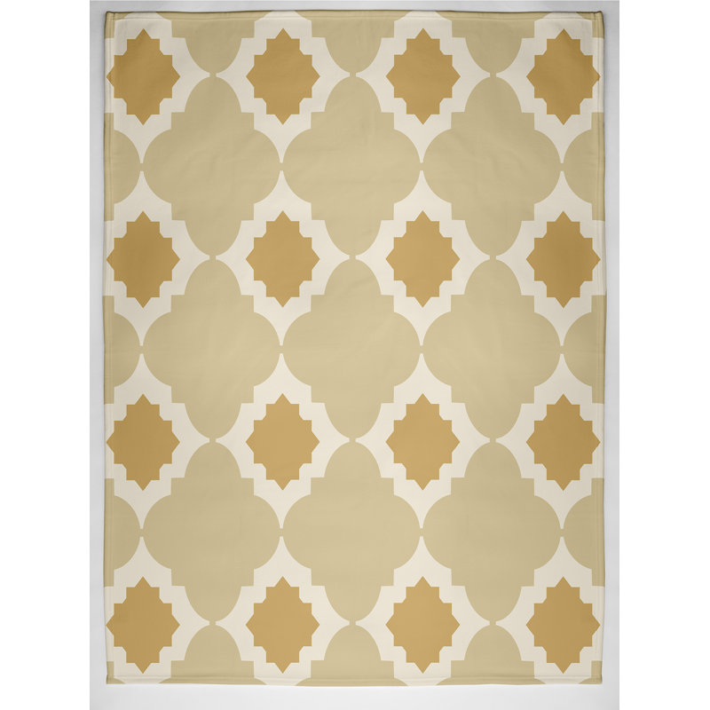 Throw Blanket, Gold, 50" H x 60" W x 0.5" D