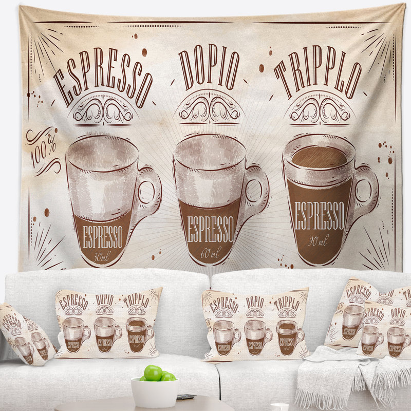 Tapisserie espresso kraf brun, H 32 po x l 39 po