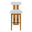 Ensemble de tabourets d'intérieur rembourrés fabriqués à partir de bois provenant de sources durables, idéal pour divers styles d'intérieur et sièges confortables-1966412821