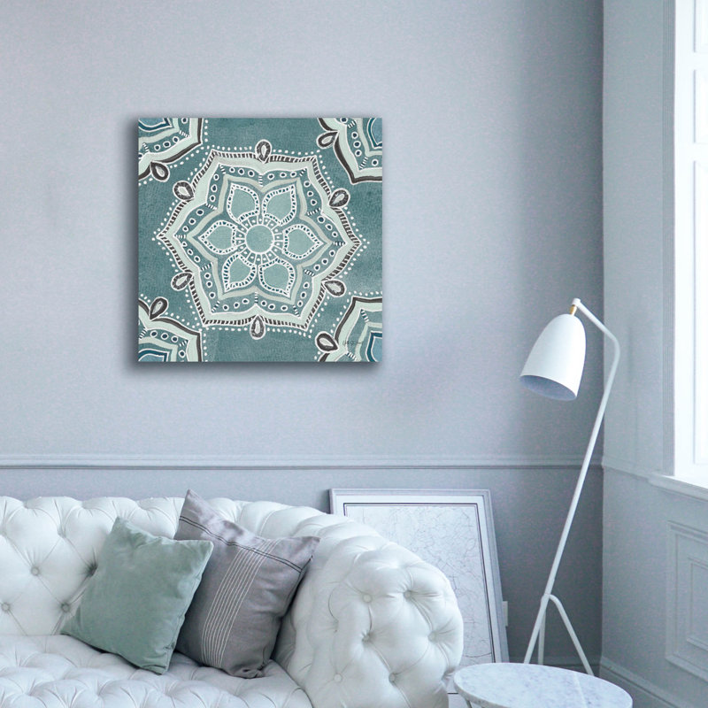 Bungalow Bungalow «Star Mandala 3» par Yvette St. Amant, art mural sur toile, H 37 po x l 37 po x P 1,5 po