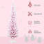 Arbre de Noël artificiel enneigé, en forme de crayon, branches réalistes