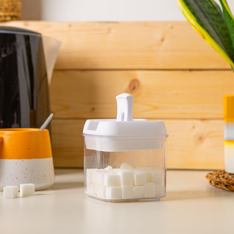 Argon Tableware - 500ml Food Storage Containers with Flip Lock Lid - Set of 9, White