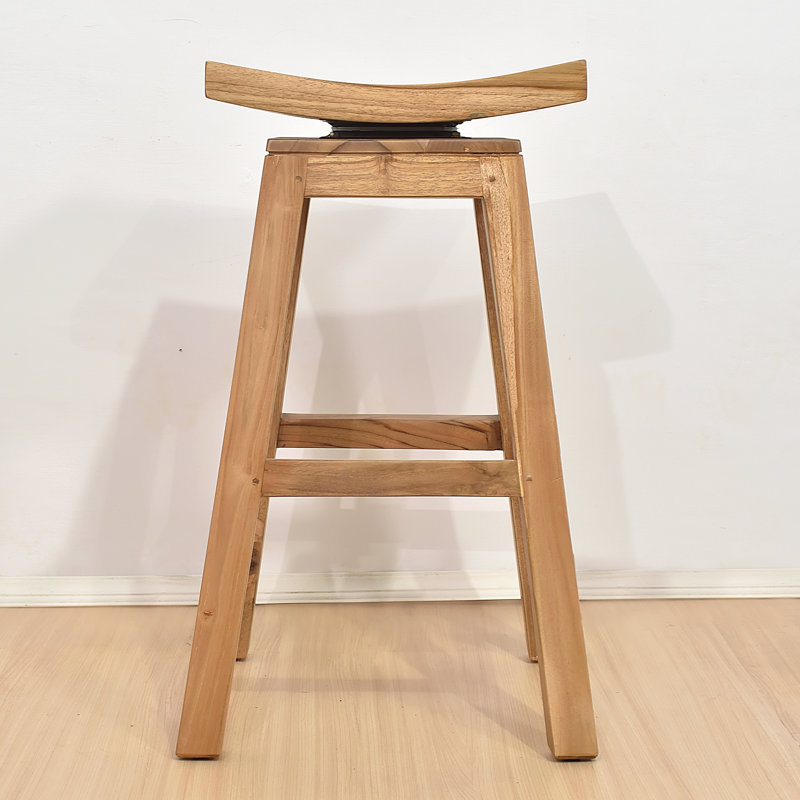 Dayah Swivel Solid Wood Counter Stool, Bar Stool (29” Seat Height)