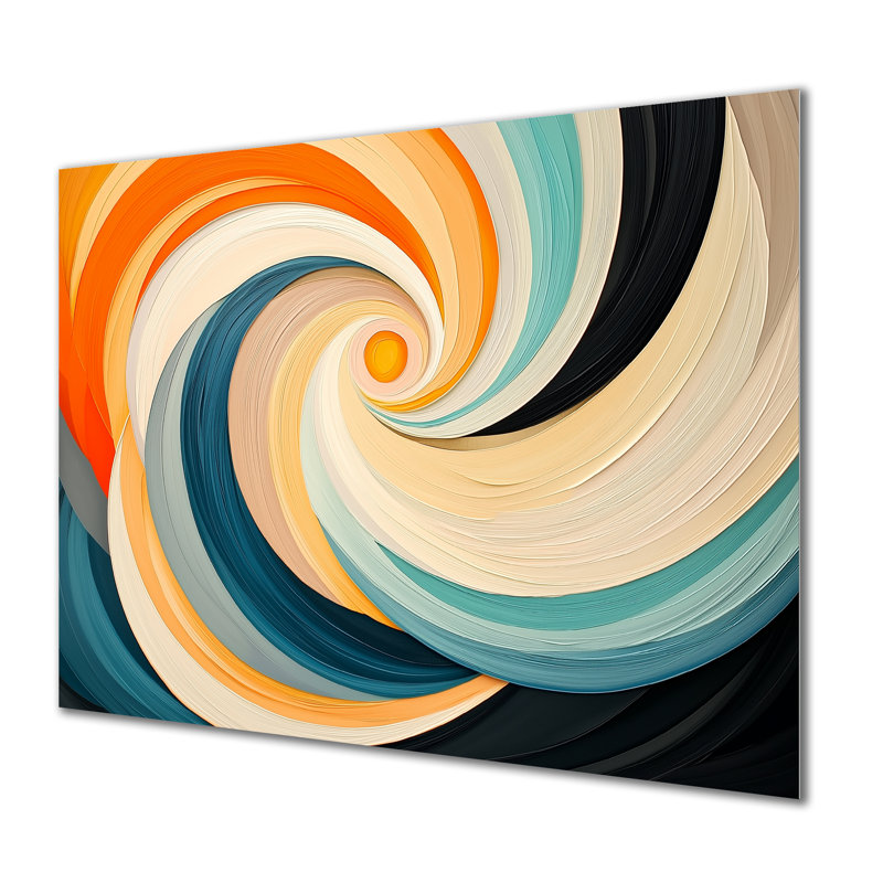 Cosmic Dance Of Colours III - Abstract Impressionism, impression sur métal moderne, H 12 po x l 20 po x P 0,84 po
