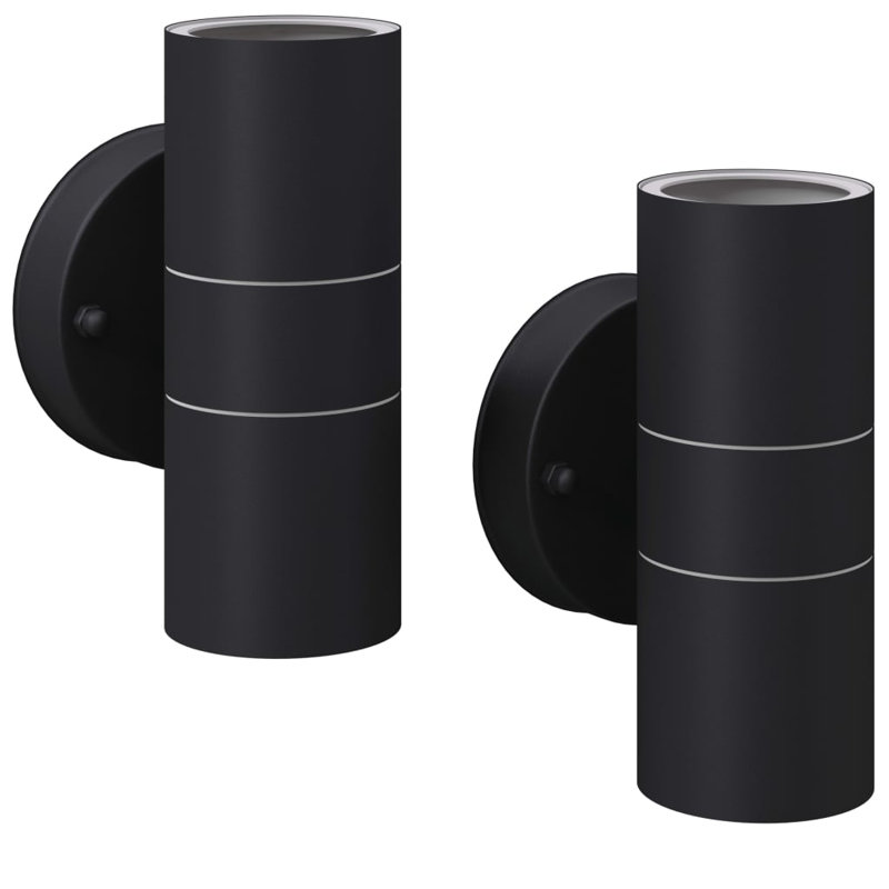 2 - Bulb Integrated LED Outdoor Armed Sconce