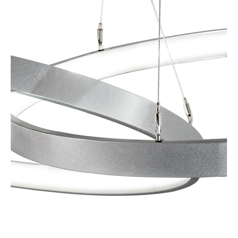 Luminaire suspendu géométrique à DEL unique
