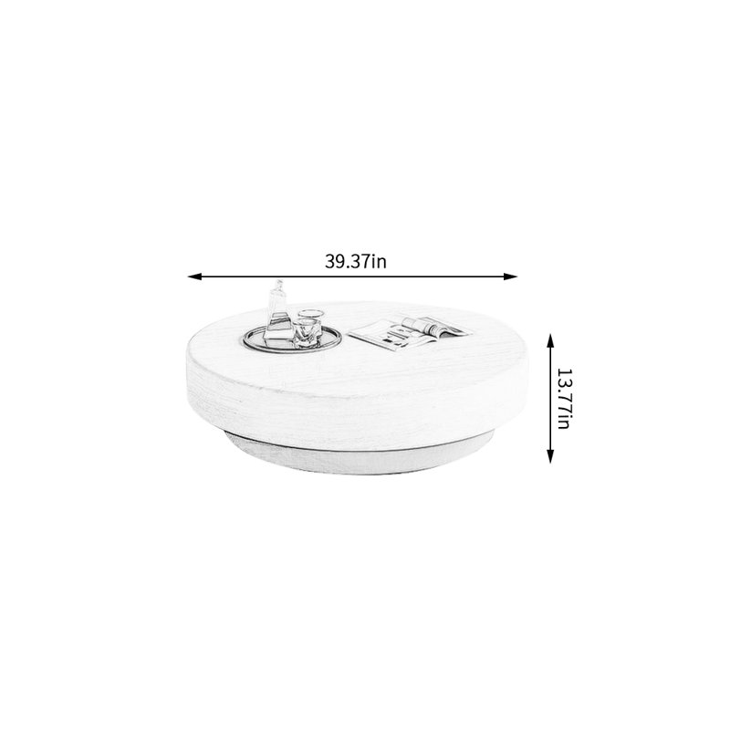 Table basse Marble, Beige
