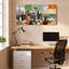 Ensemble de 1 tableau mural sur toile représentant la ligne d'horizon de Seattle-344180500