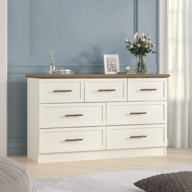 Cleverdon 7 Drawer Chest, Ivory