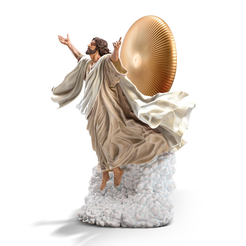 Statue de l'Ascension de Jésus-Christ de qualité supérieure | Édition de robe à l'échelle 1/10, H 17 po x l 24 po x P 31 po