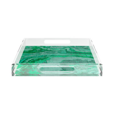 Agate Acrylic Rectangle Decorative Tray