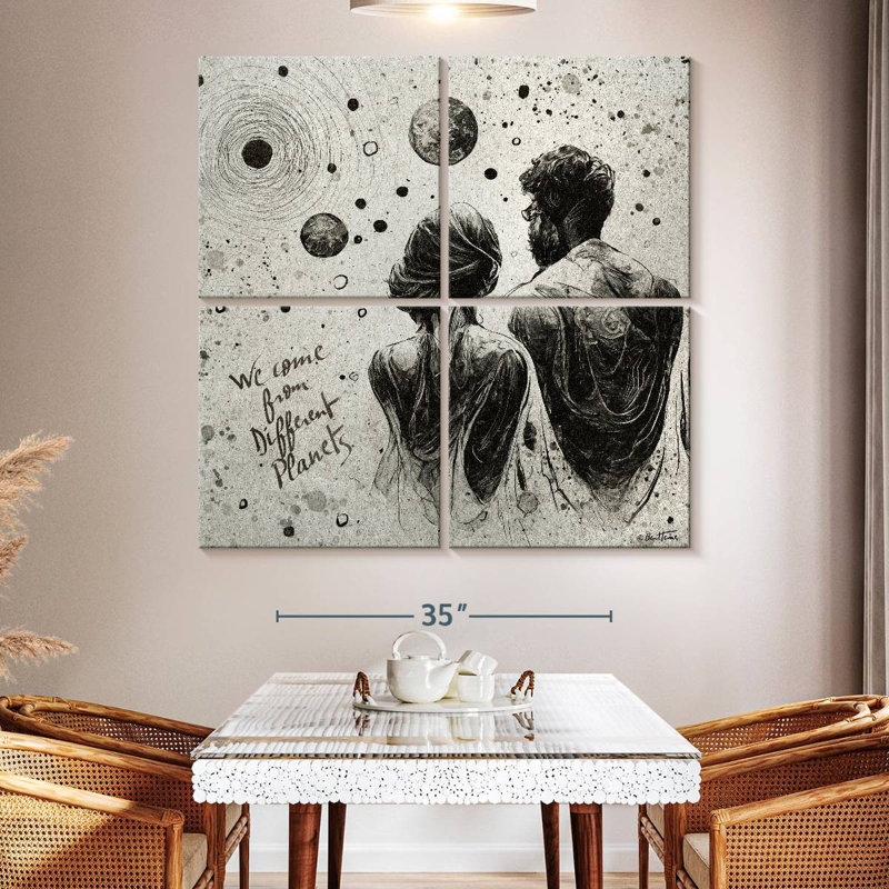 Hardie We Come From Different Planets, 50'' H x 50'' W