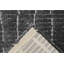 Tapis géométrique noir / blanc en polypropylène tissé à la machine-1561340165