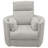 Bre Jelissa 40" W Polyester Upholstered Swivel Recliner with Integrated USB Port -897757160
