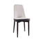Table de salle à manger de 63 po de style crème avec 4 chaises en polyuréthane rembourrées en éponge haute densité, convenant à divers décors modernes et à la teinture ergonomique multifonctionnelle facile à entretenir